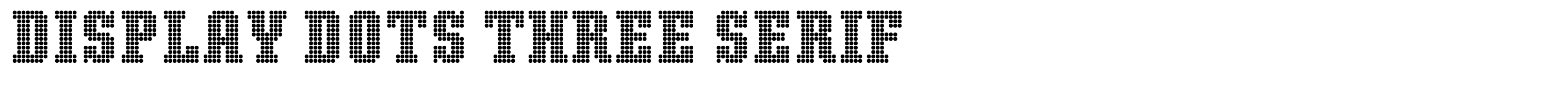 Display Dots Three Serif